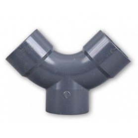 Raccord PVC en courbe