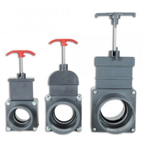 Vanne guillotine pour bassin, piscine et plomberie.
