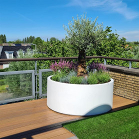 Jardinière ronde Sydney en Aluminium