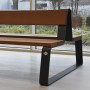 Banc Mio en acier Corten