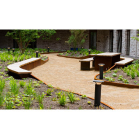 Murs de Soutènement avec assise en acier Corten