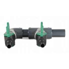 Répartiteur PVC avec vannes 16 mm