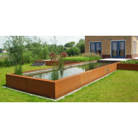 Bassin en acier Corten