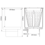 Skimmer flottant AquaForte 200mm