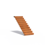 Escaliers 16 marches en acier Corten