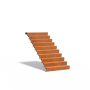 Escaliers 16 marches en acier Corten