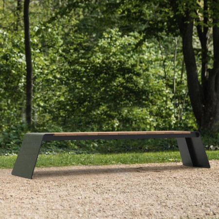 Banc en acier Corten modèle DUBE