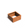 Jardinière sans fond à monter en acier Corten
