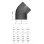 Coude PVC-U 45° D125