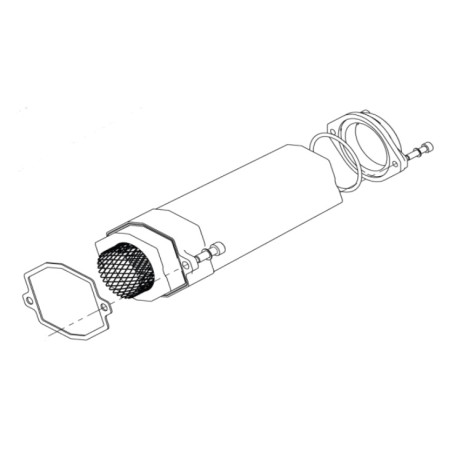 CORPS DE SILENCIEUX 2" K05/06 MS/TD
