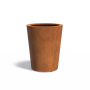 Jardinière Conique en acier Corten sur mesure ø1500 X 1300 X 3 mm