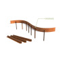 Piquet de fixation en acier Corten