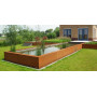 Bassin en acier Corten