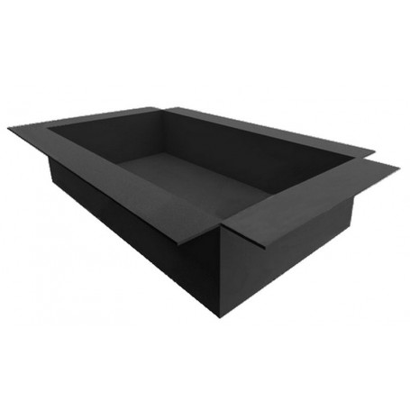 Cuvelage Firestone PondGard 3D vos dimensions: 2.85m x 1.62m x 1m de haut + rebord 15 cm soit 23.59m2 à 25,50€/m2