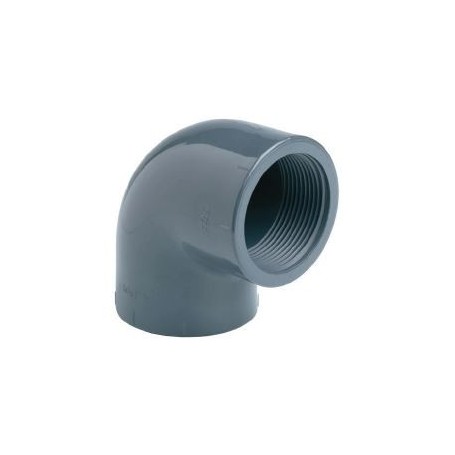 Coude fileté PVC Femelle