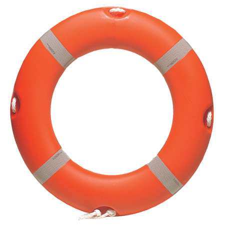 Bouée couronne 75 cm avec corde de 20 m et support